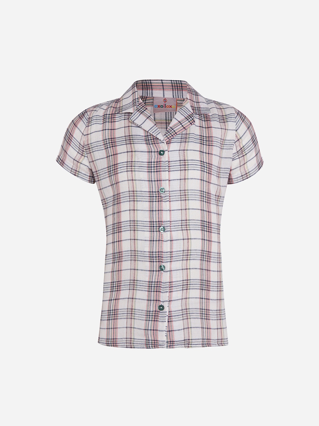 

Oxolloxo Boys Brown Regular Fit Checked Casual Shirt