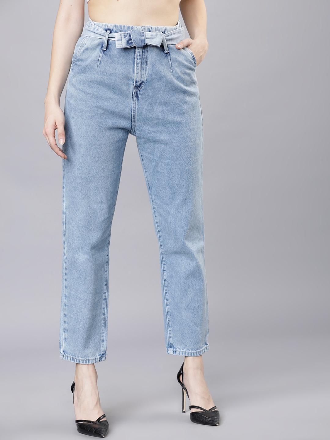 

Tokyo Talkies Women Blue Regular Fit High-Rise Clean Look Jeans