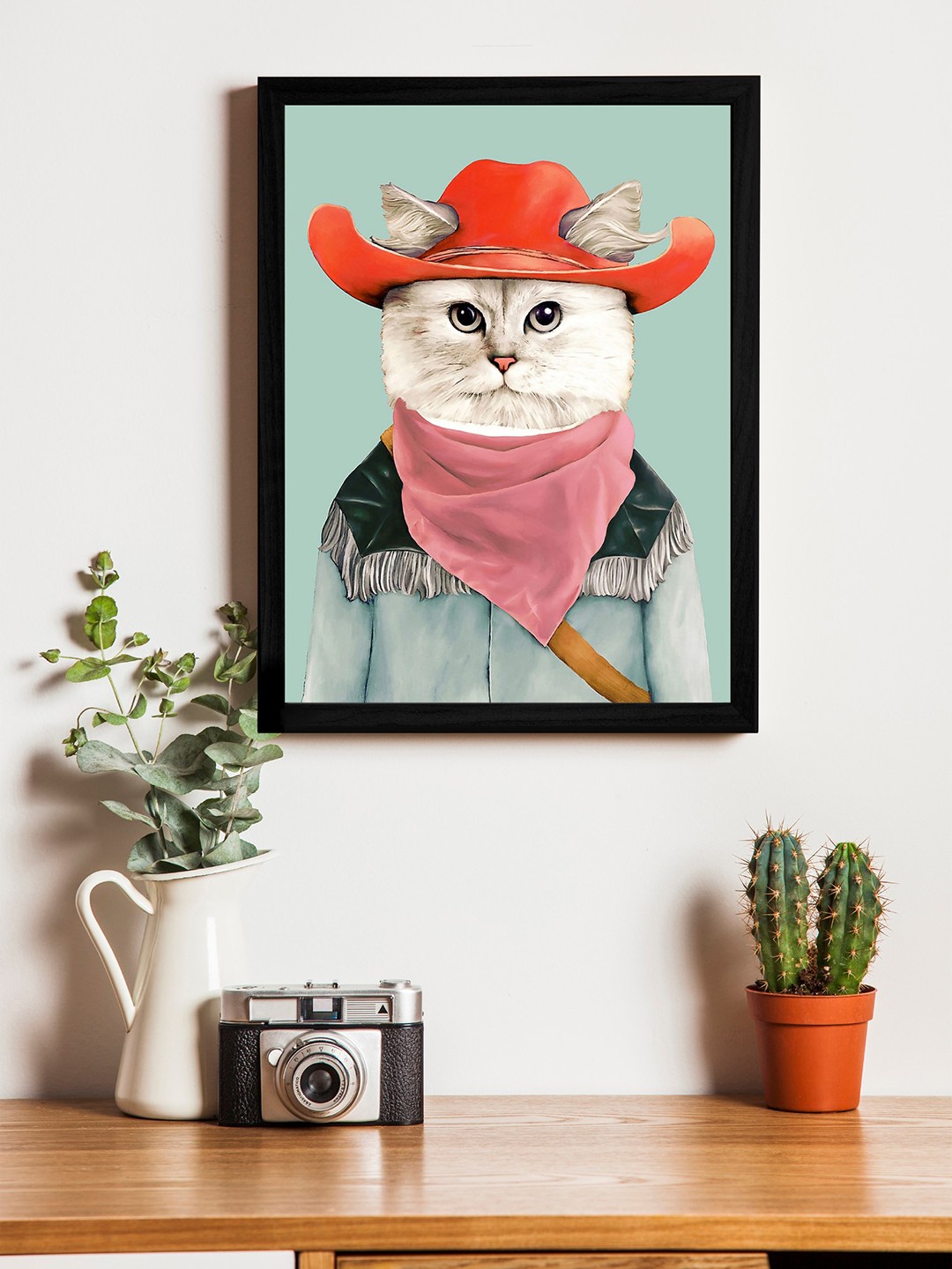 

Art Street Multicoloured Wall Art With Wooden Frame, Multi