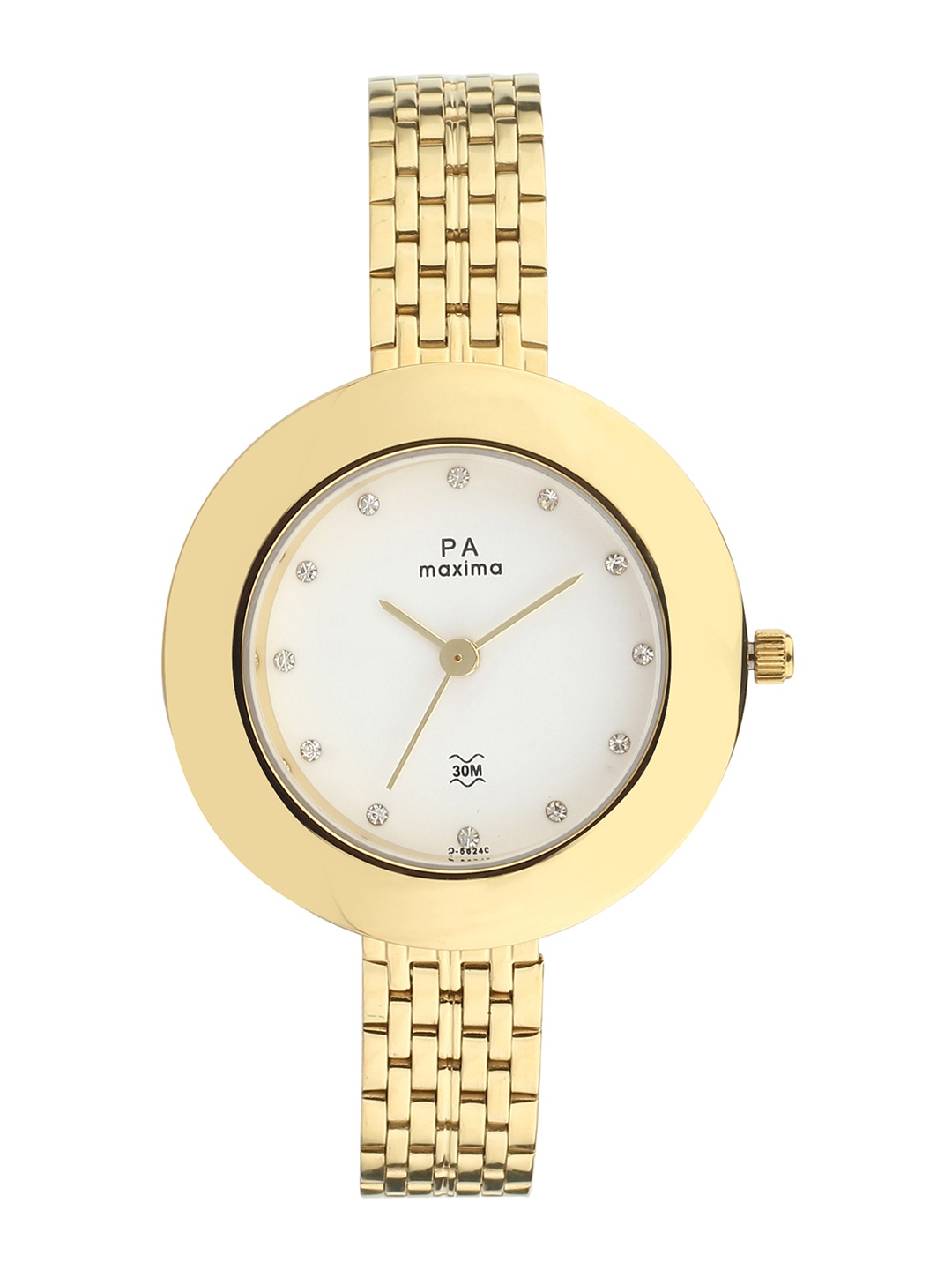 

maxima Women White Analogue Watch O-56240CMLY