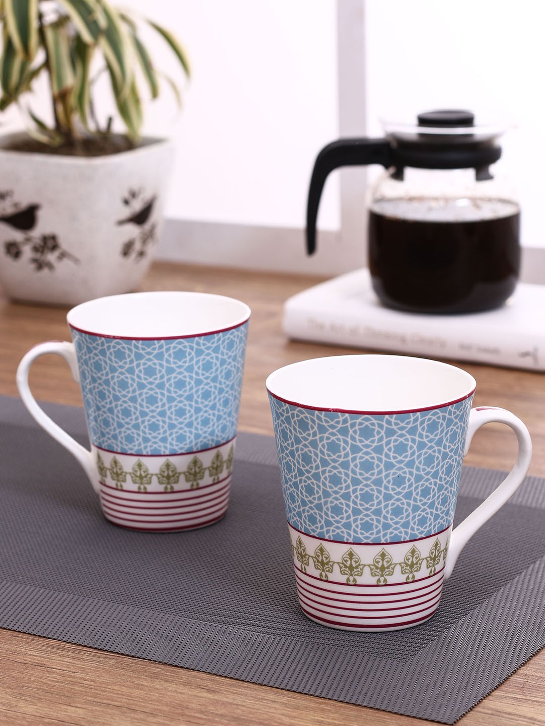 

India Circus Multicoloured Printed Ceramic Set, Multi
