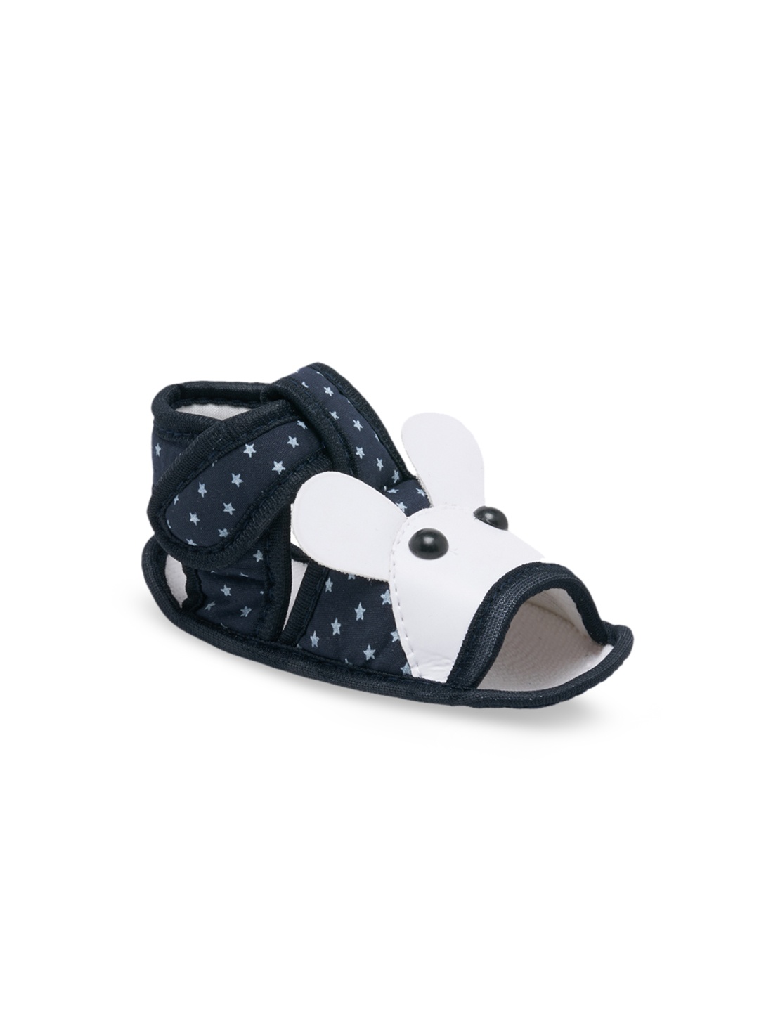 

CHiU Kids Navy-Blue & White Printed Booties