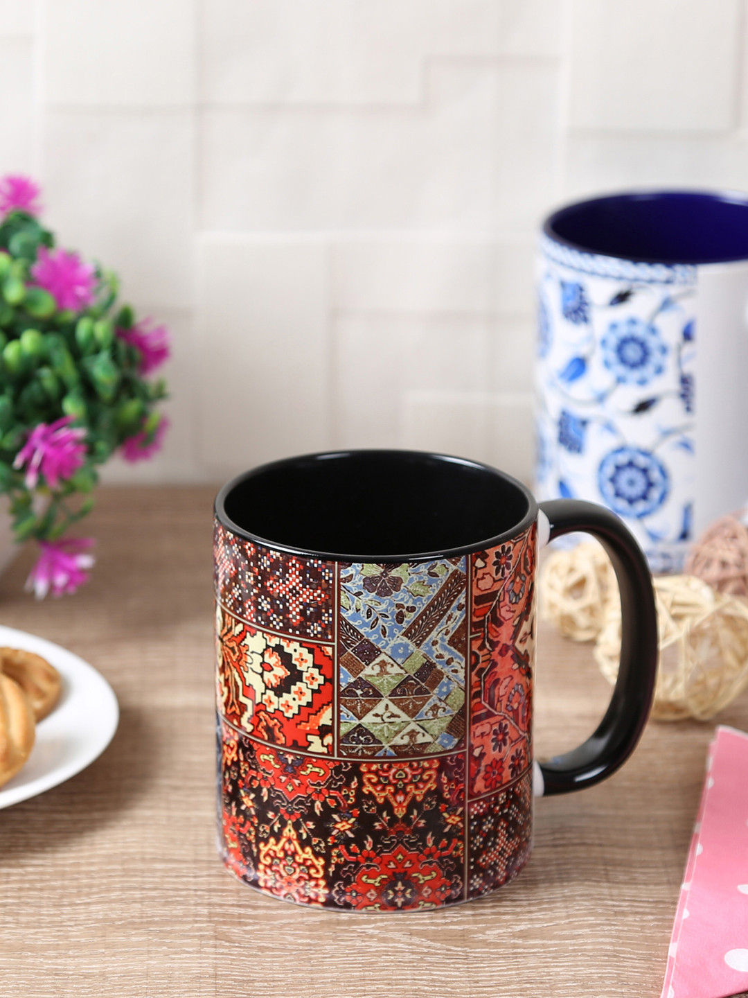 

Reinvention Factory Brown Printed Ceramic Set