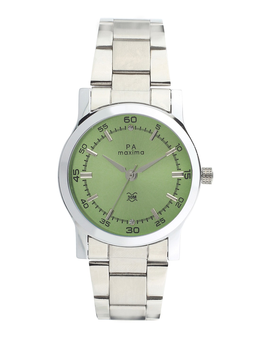 

maxima Women Green Analogue Watch O-56387CMLI