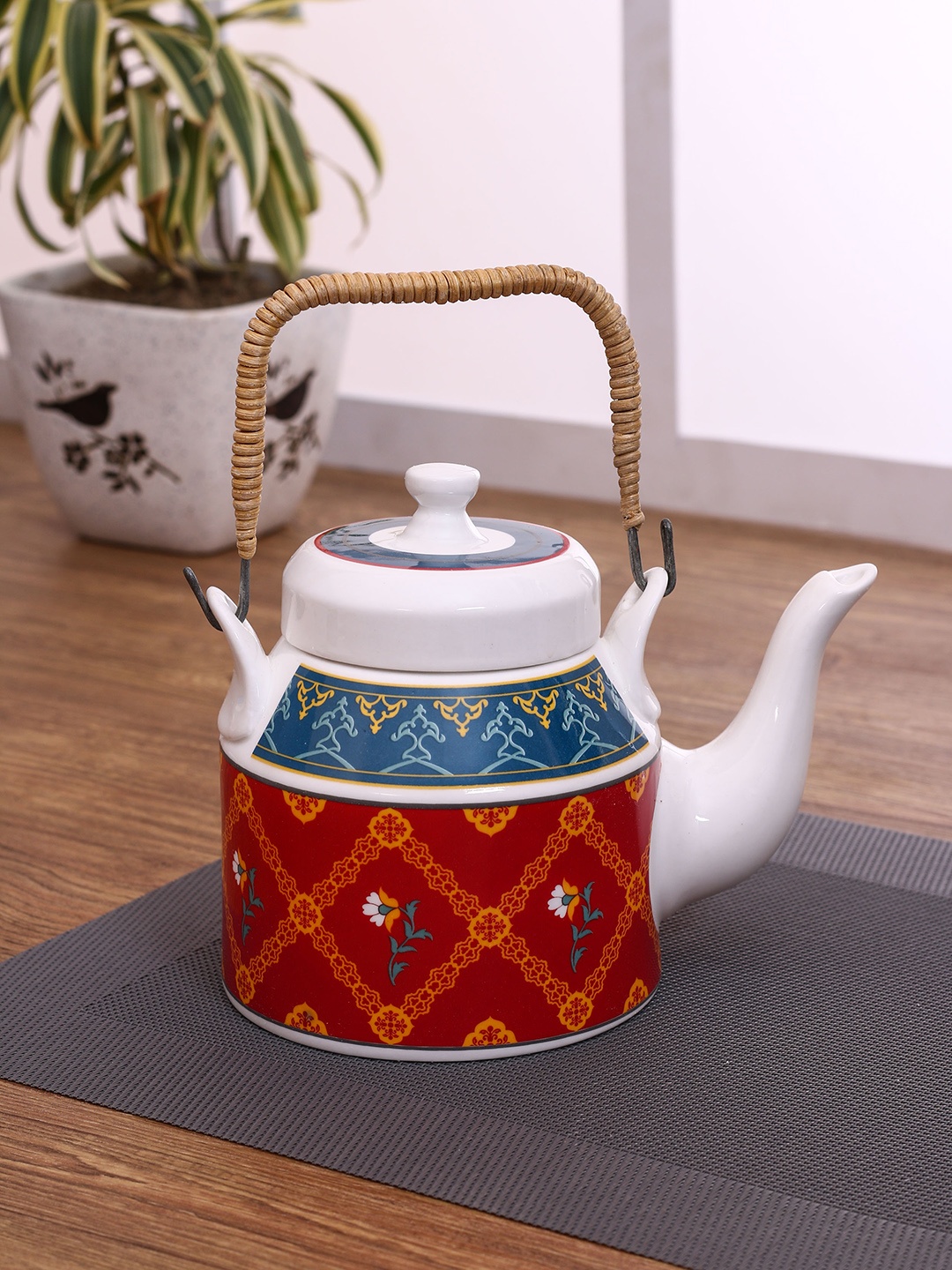 

India Circus Multicoloured Printed Ceramic Set, Multi