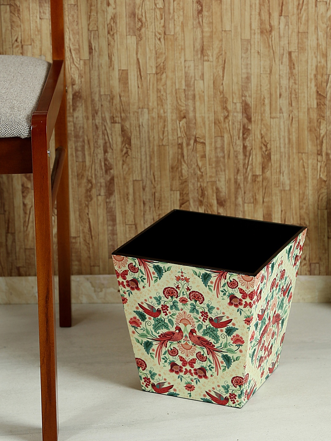 

Reinvention Factory Cream Printed Bin