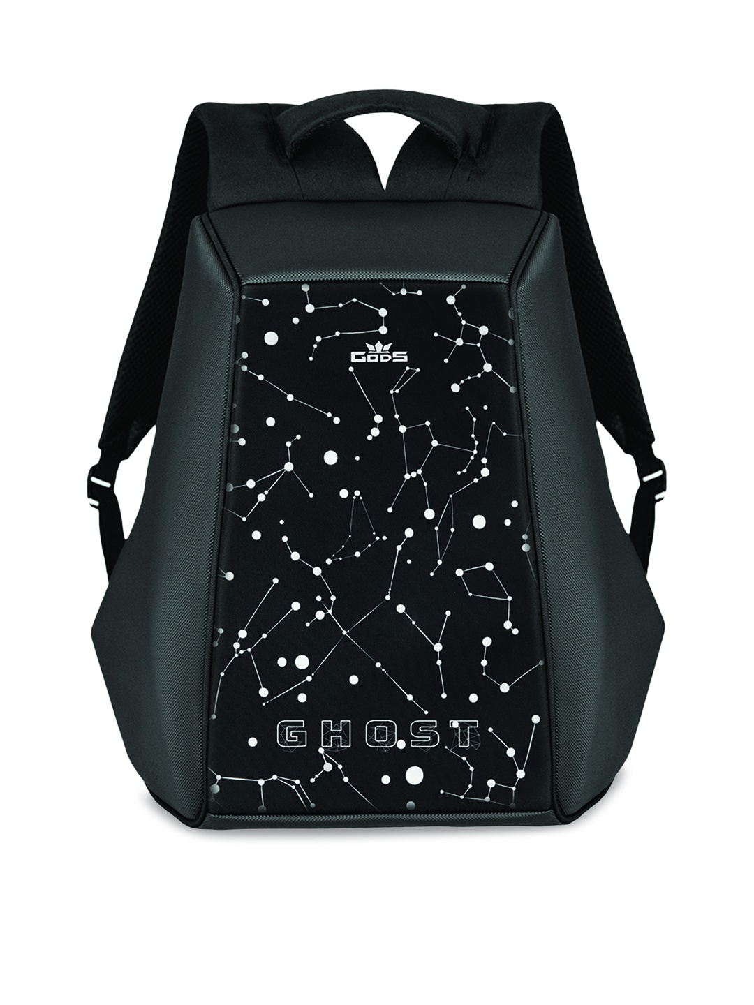 

GODS Unisex Black & Grey Ghost Constellation Anti-Theft Backpack