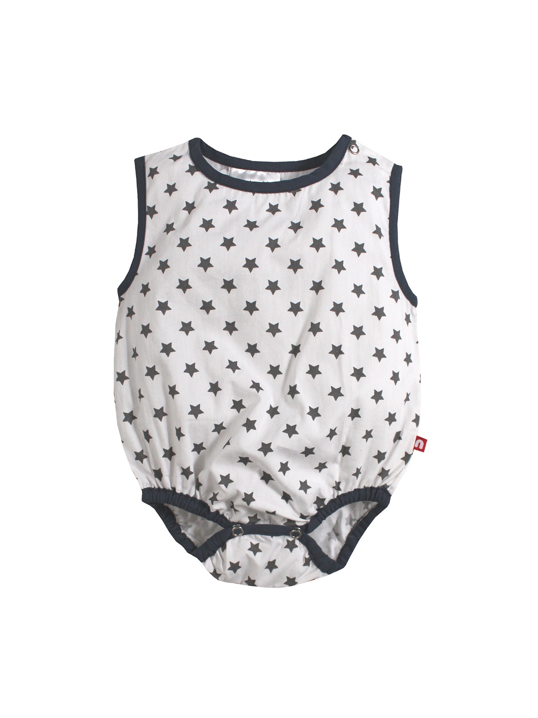 

Nino Bambino Boys White & Black Printed Organic Cotton Bodysuit