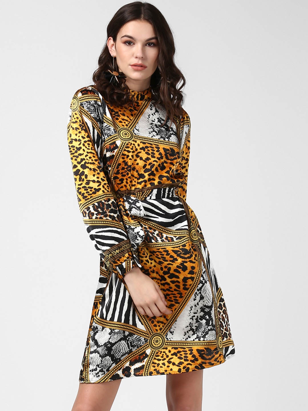

StyleStone Women Yellow Printed Sheath Dress