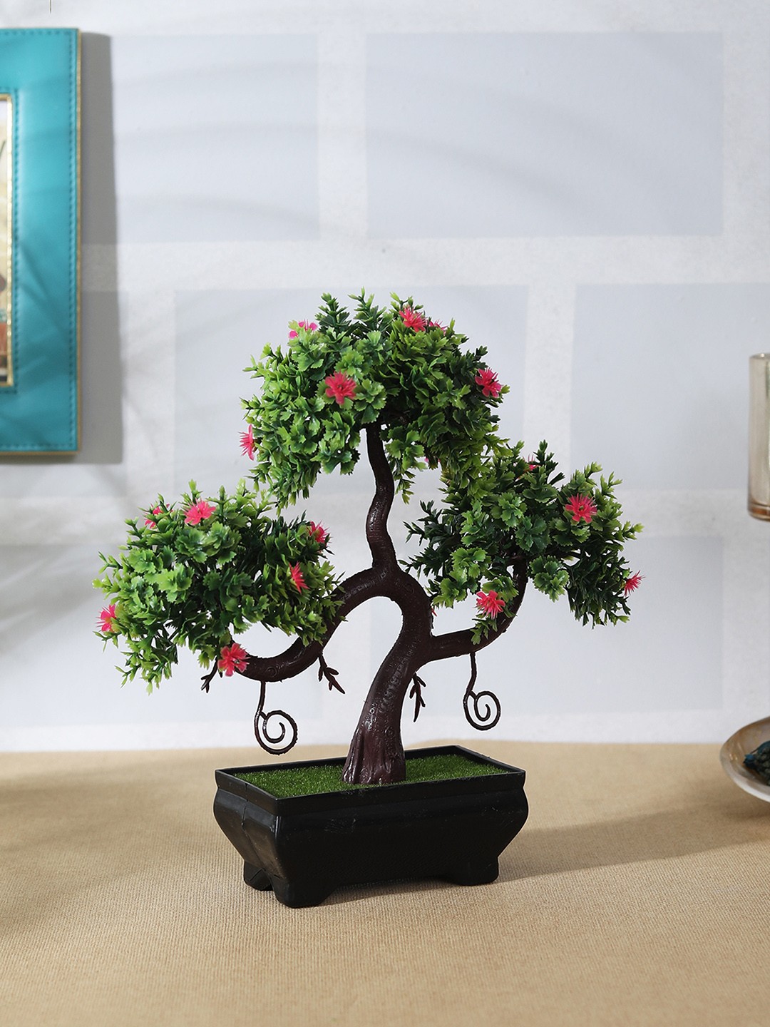 

FOLIYAJ Green & Pink Artificial Plant