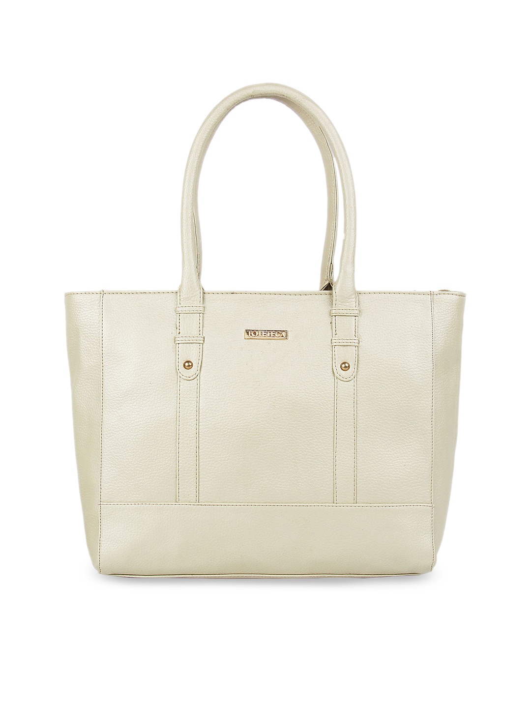 

Toteteca Gold-Toned Solid Handheld Bag