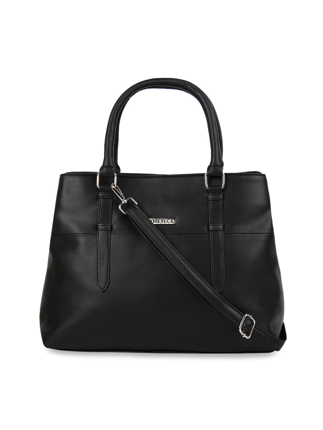 

Toteteca Black Solid Handheld Bag