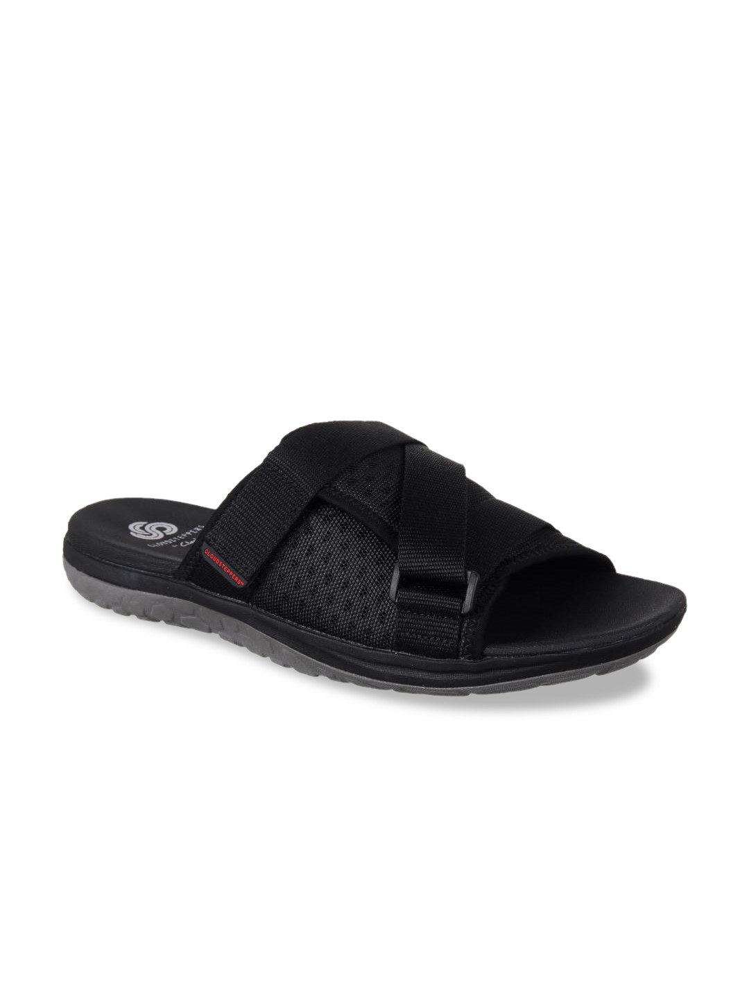 

Clarks Men Black Solid Comfort Sandals
