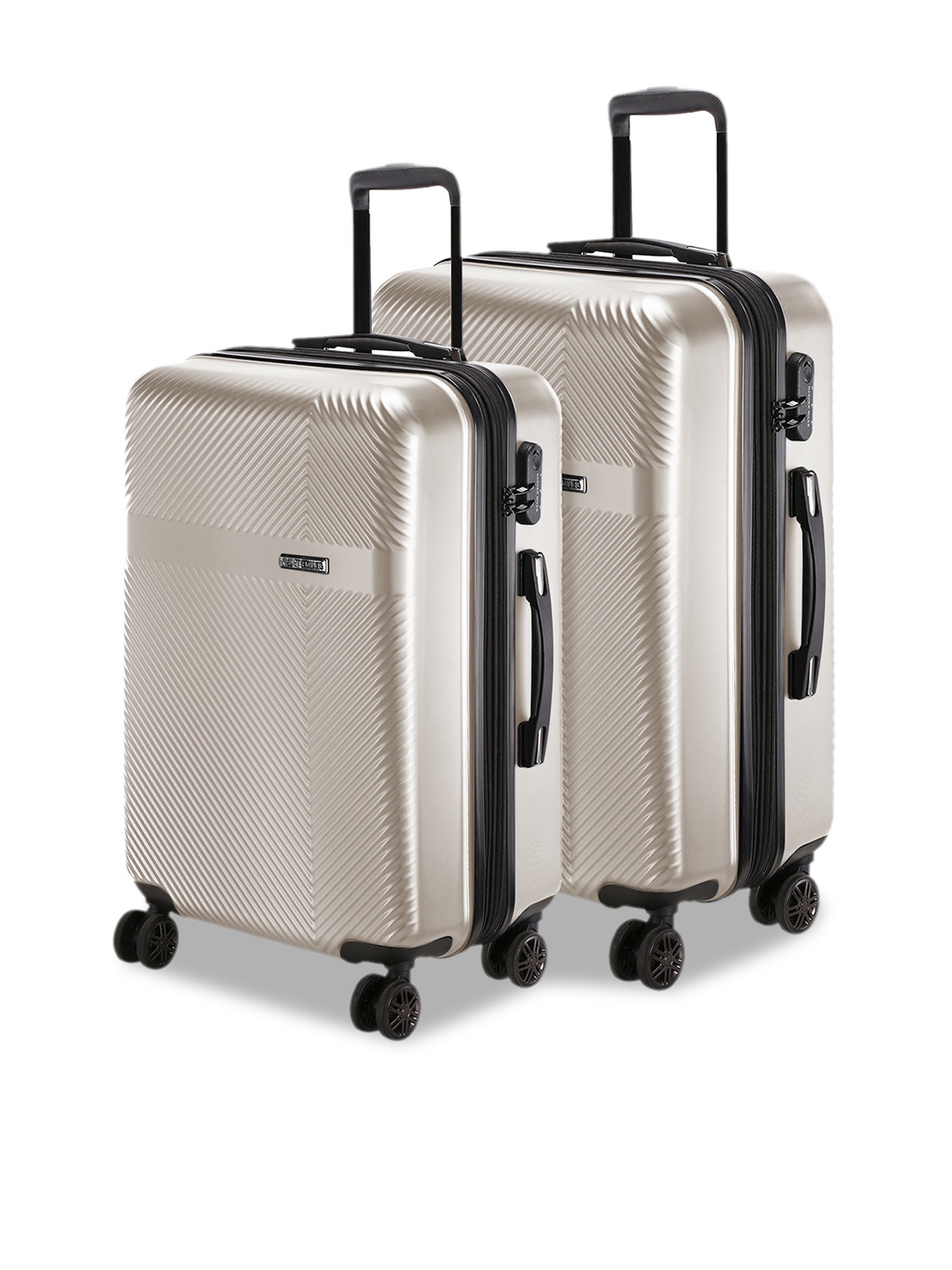 

Nasher Miles Unisex Set of 2 Grey Trolley Bags