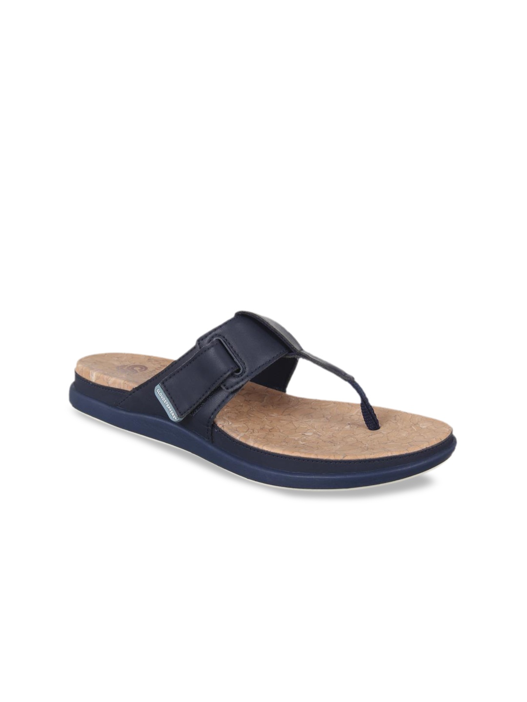 

Clarks Women Navy Blue Solid T-Strap Flats