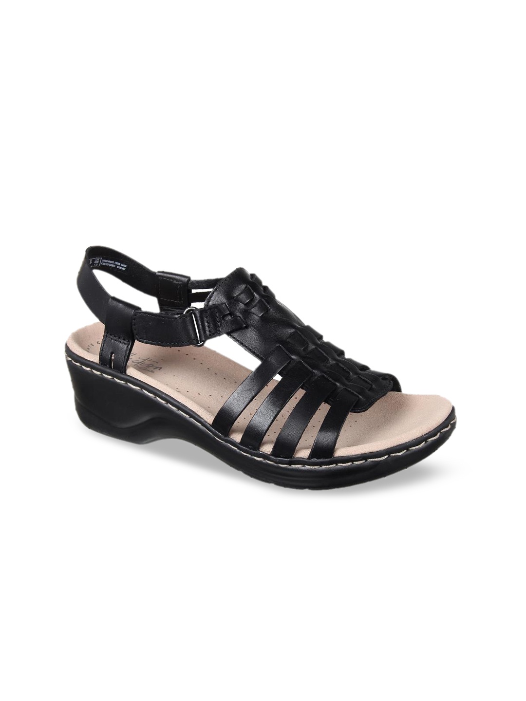 

Clarks Women Black Solid Leather Block Heels