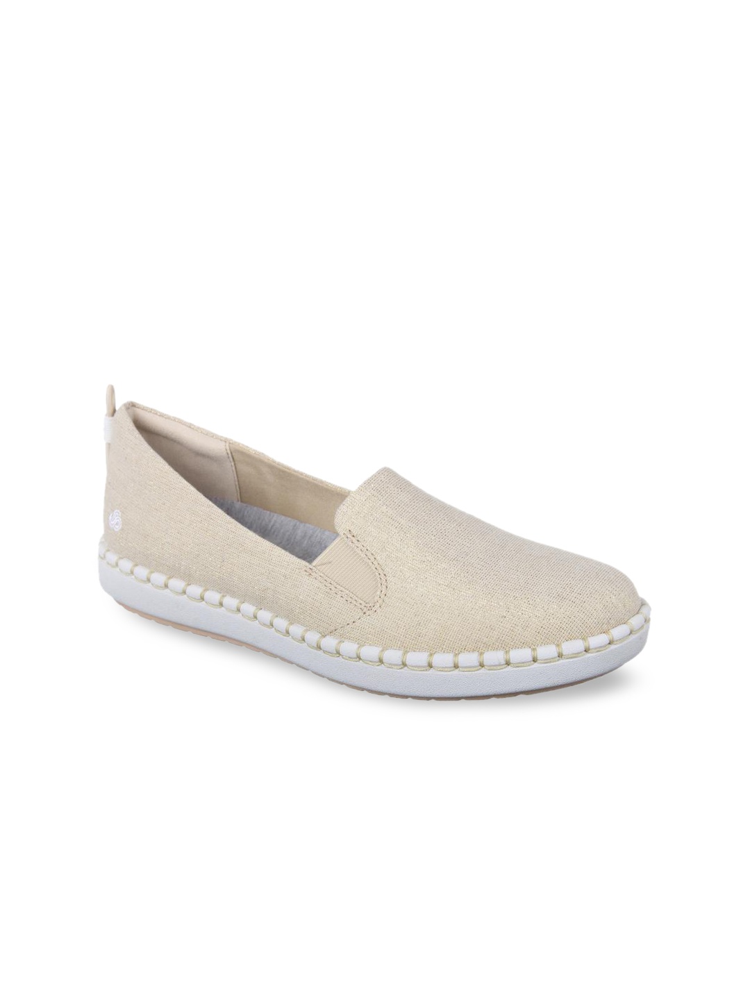 

Clarks Women Beige Slip-Ons