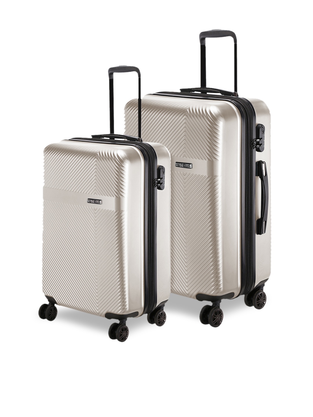 

Nasher Miles Grey Unisex Set of 2 Trolley Bags