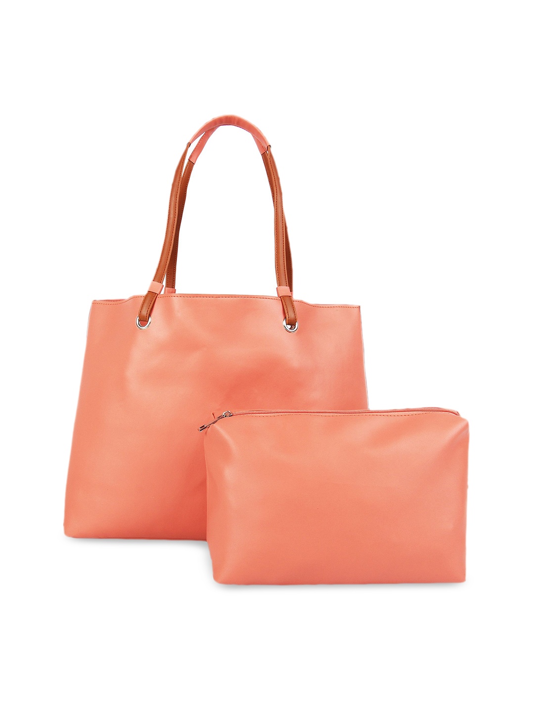 

Toteteca Pink Solid Tote Bag With Pouch