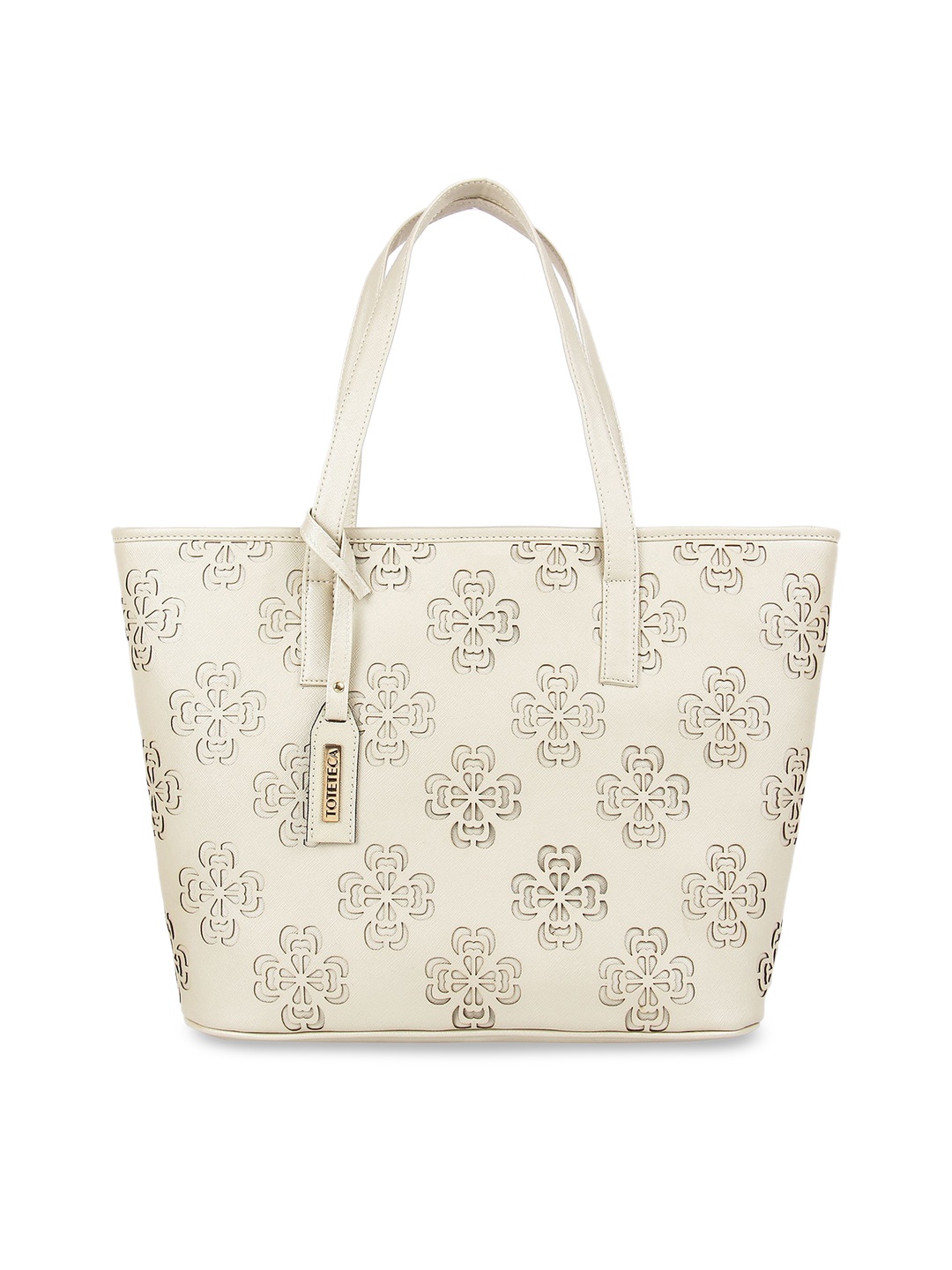 Toteteca Off-White Solid Shoulder Bag