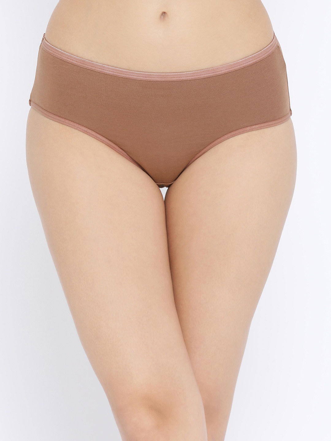 

Clovia Women Brown Mid Waist Hipster Briefs PN0681A24