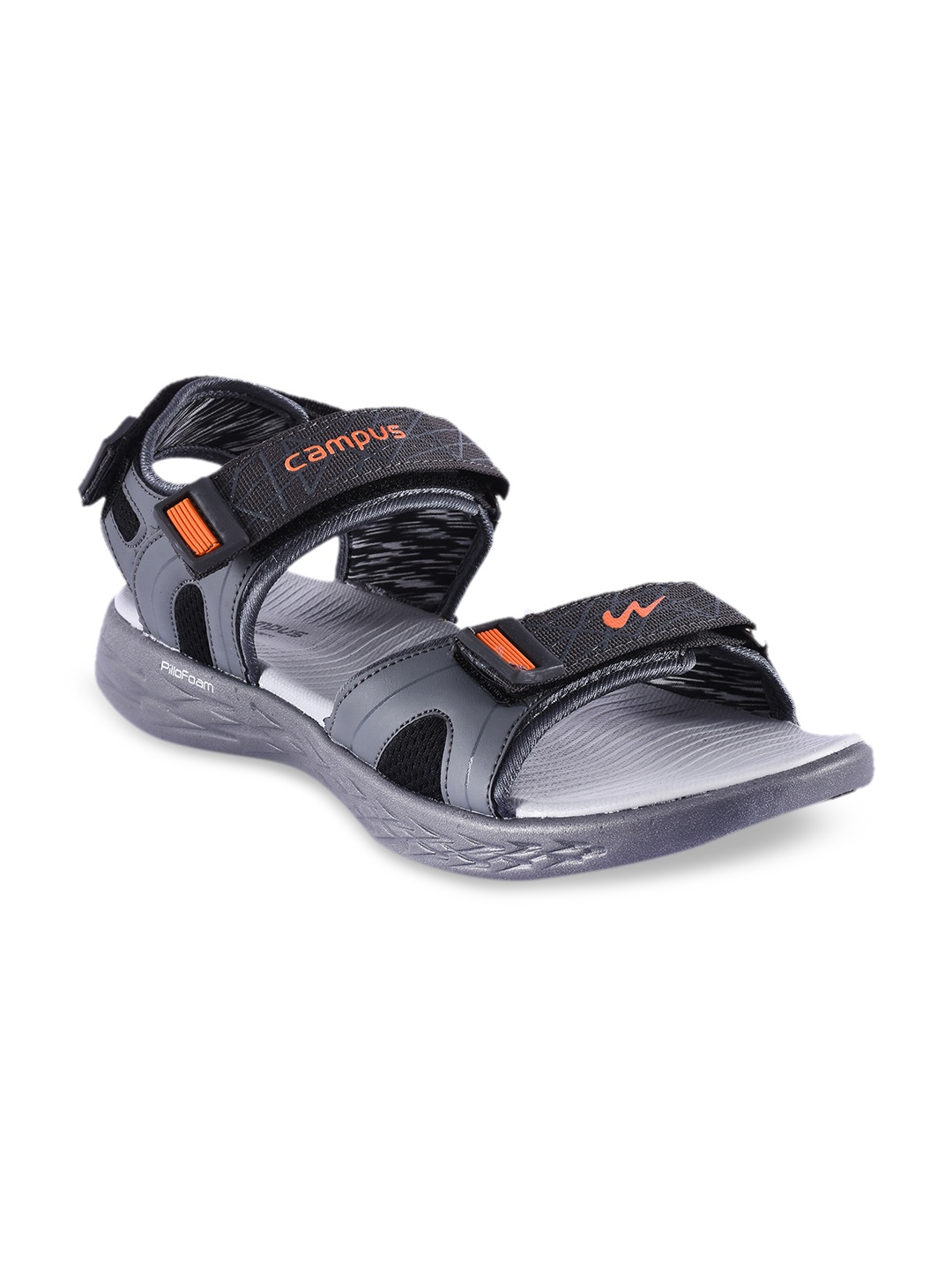

Campus Men Grey Sports Sandals