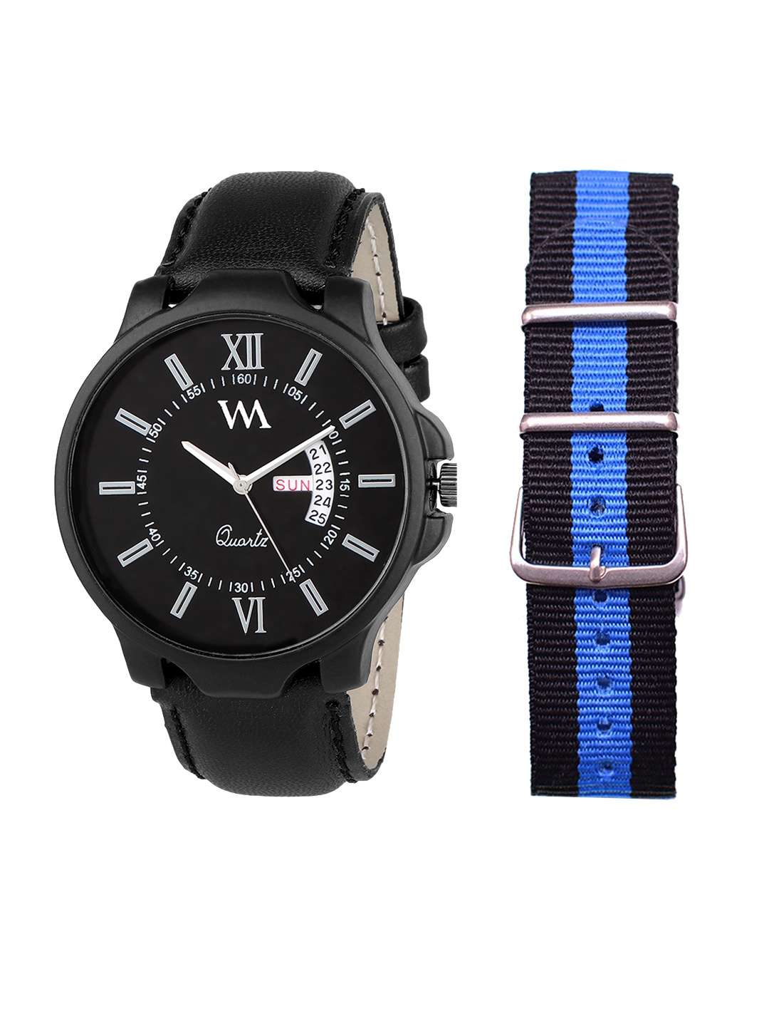 

WM Men Black Analogue Watch