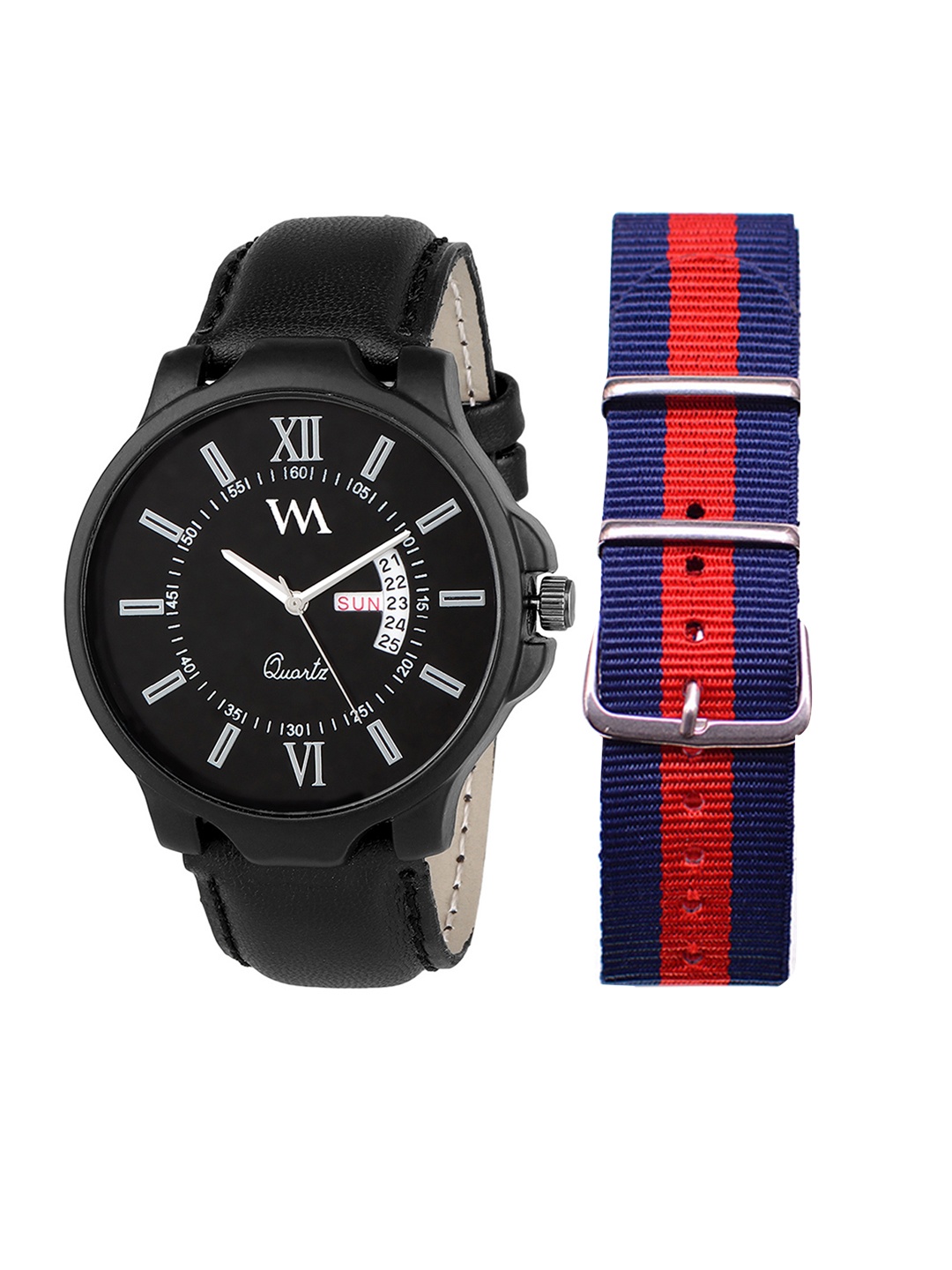 

WM Men Black Analogue Watch