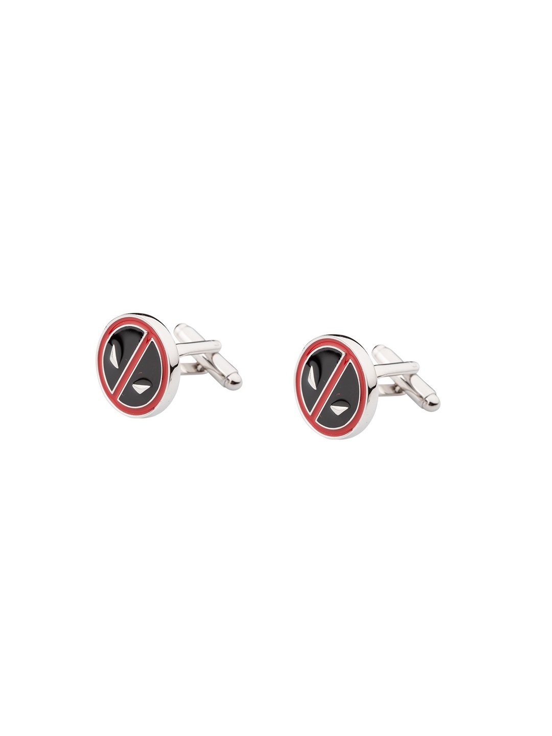 

The Tie Hub Black Rhodium-Plated Quirky Cufflinks