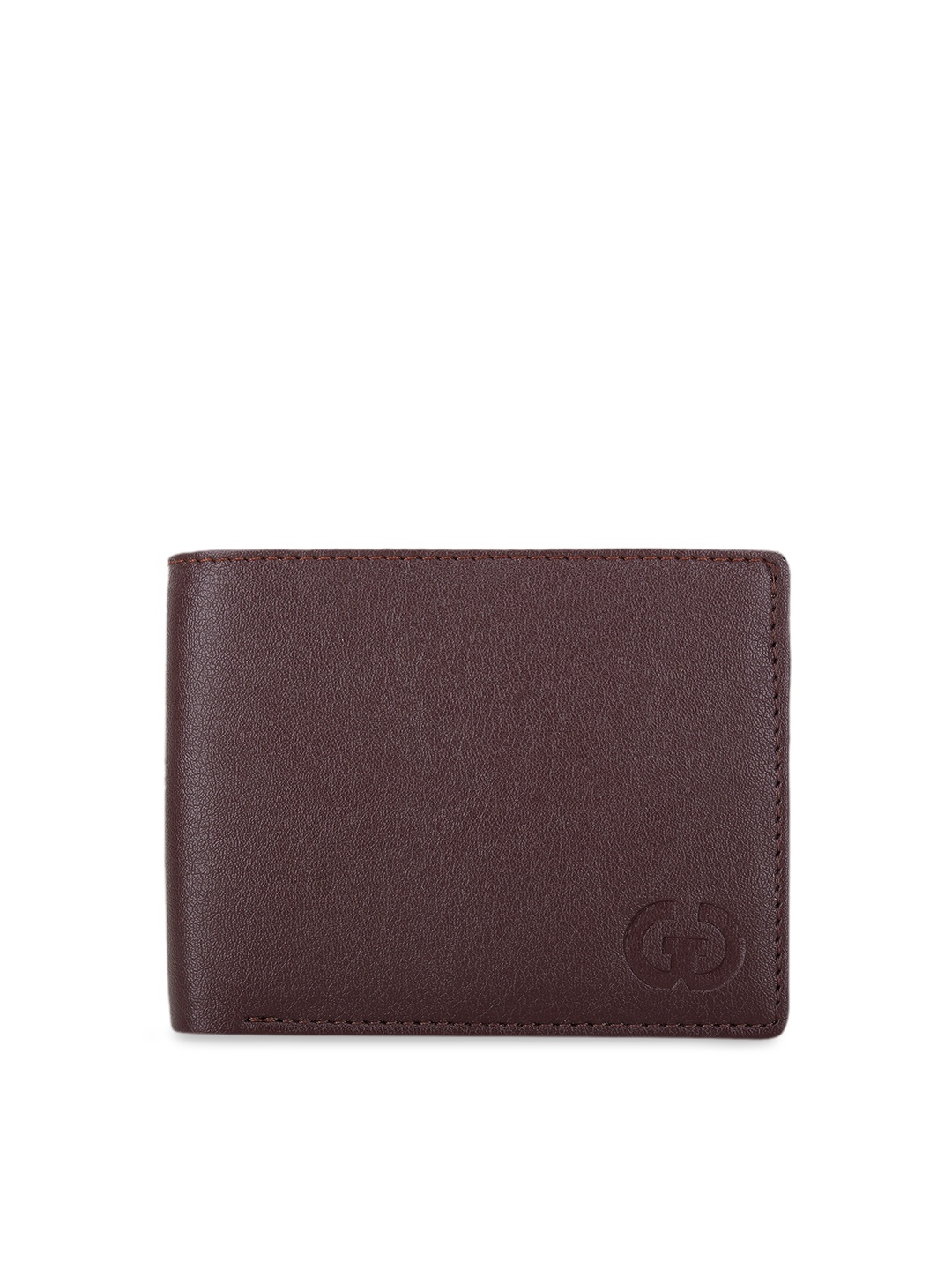 

Greywood Men Brown Solid Two Fold Leather Wallet