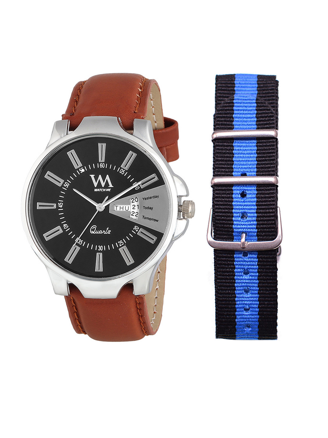 

WM Men Black Analogue Watch