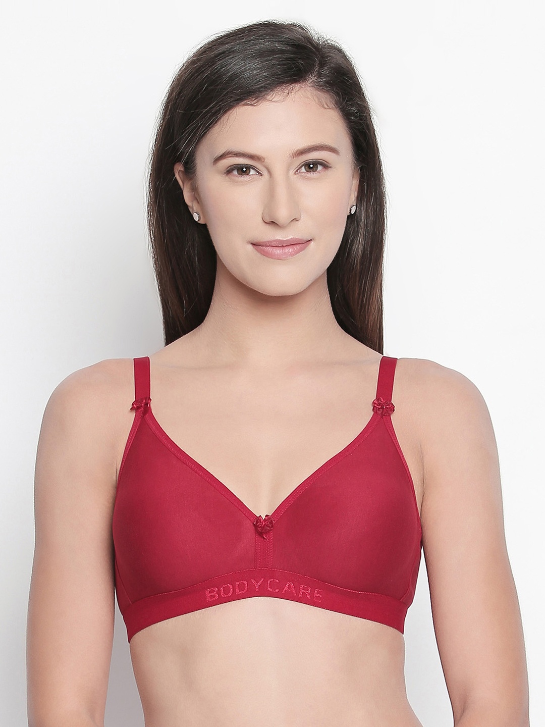 

Bodycare Red Solid Non-Wired Non Padded Everyday Bra E6586