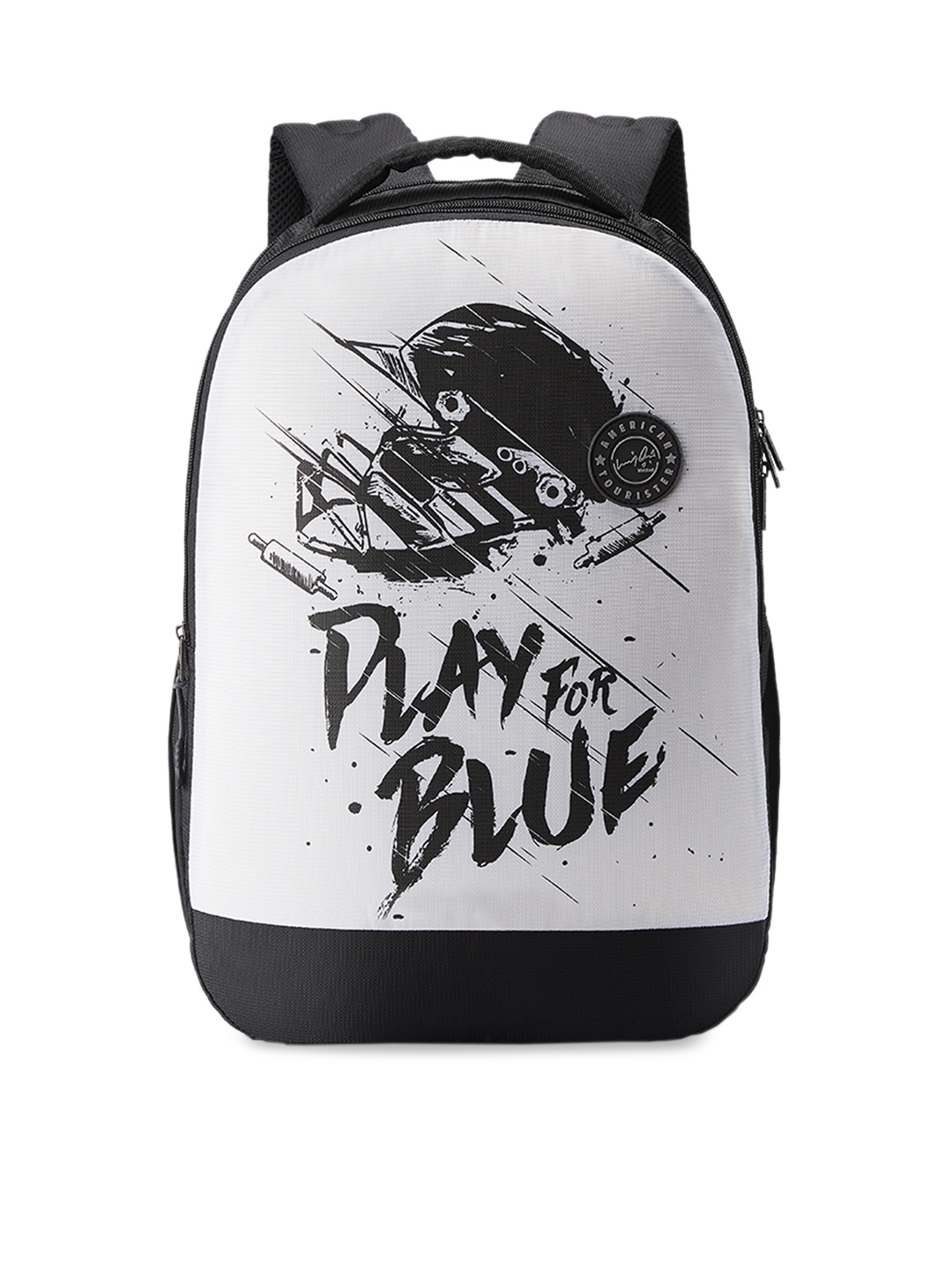 

AMERICAN TOURISTER Unisex Black & White Graphic Backpack