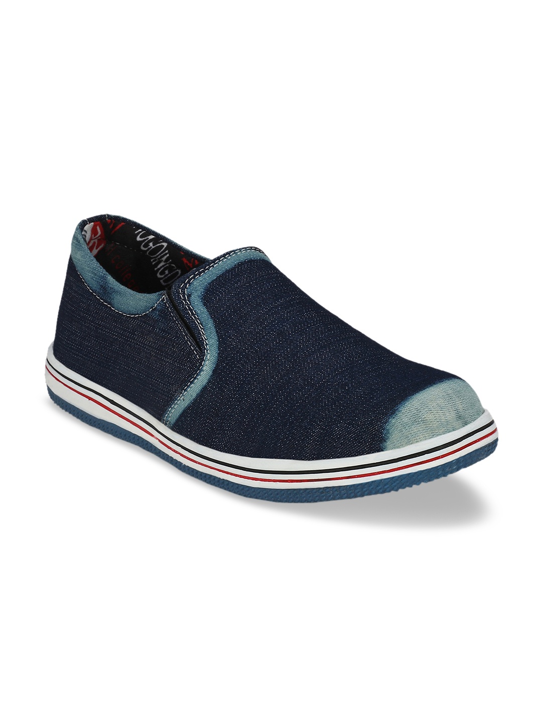 

John Karsun Men Blue Slip-On Sneakers