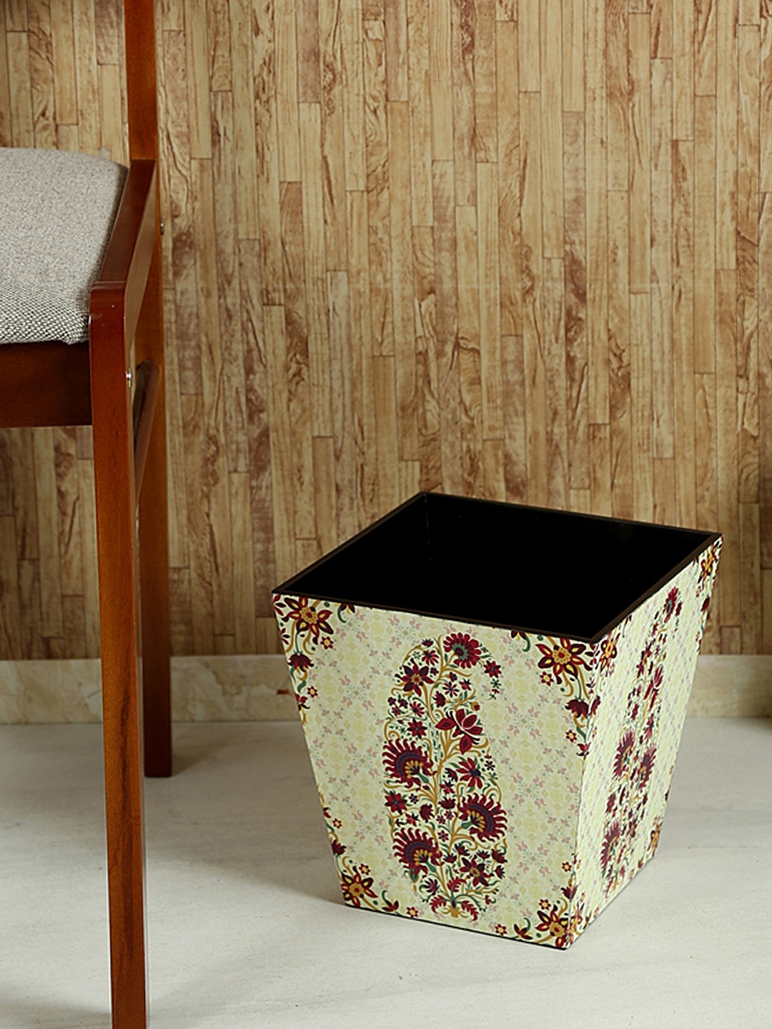 

Reinvention Factory Cream Printed Bin