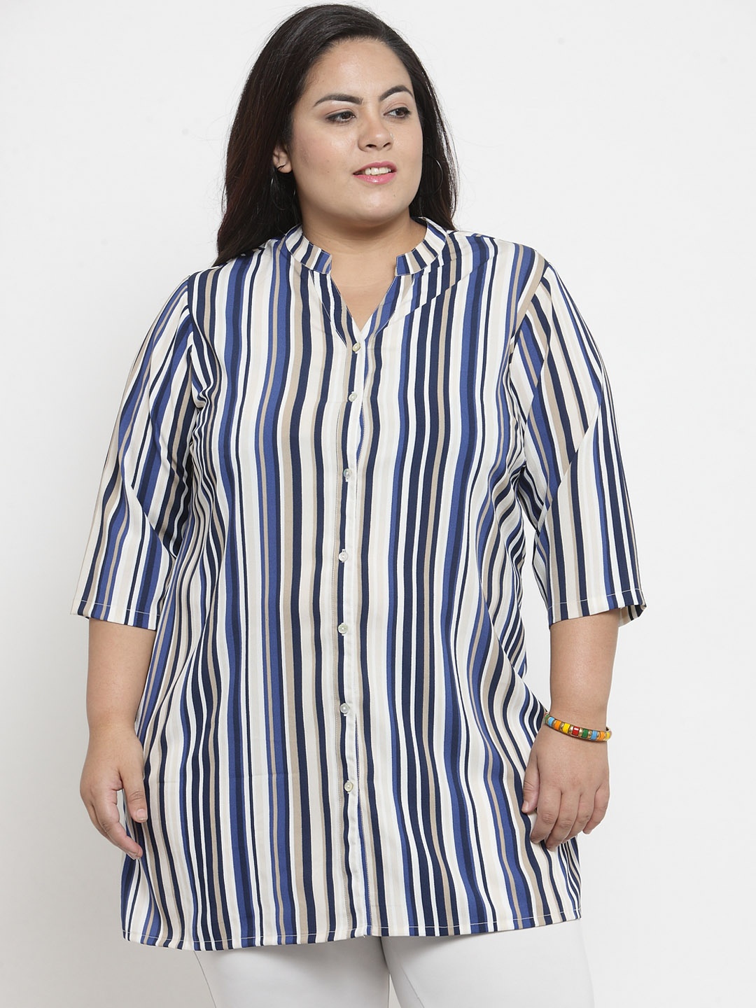 

plusS Multicoloured Striped Tunic, Multi