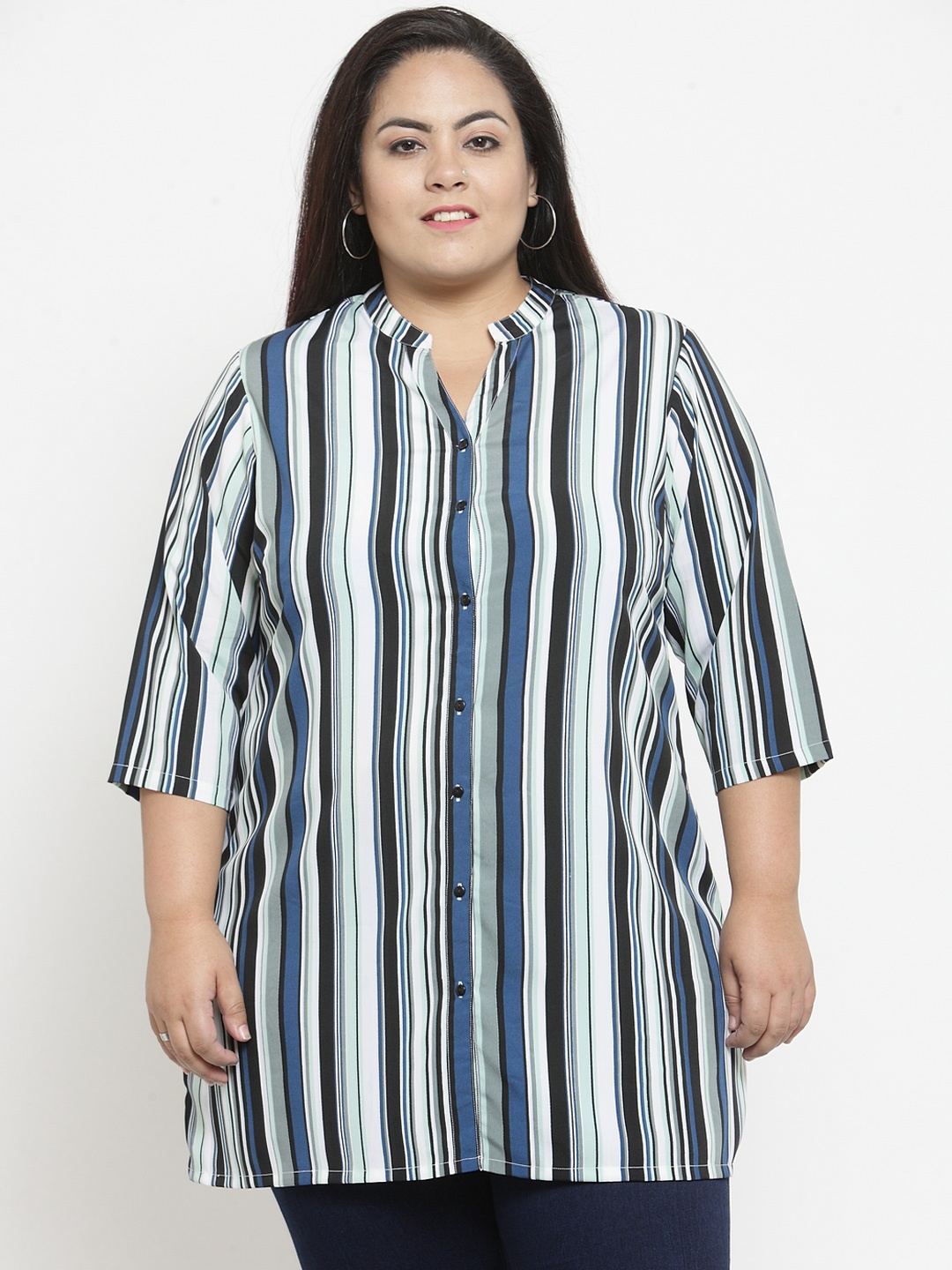 

plusS Multicoloured Printed Tunic, Multi