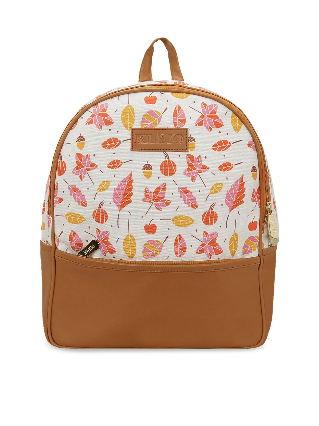 

KLEIO Women White Solid Backpack
