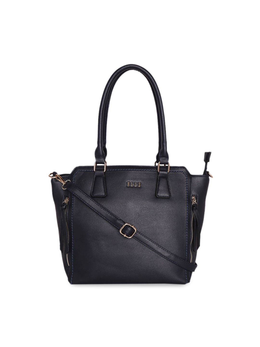 

ELLE Black Solid Shoulder Bag