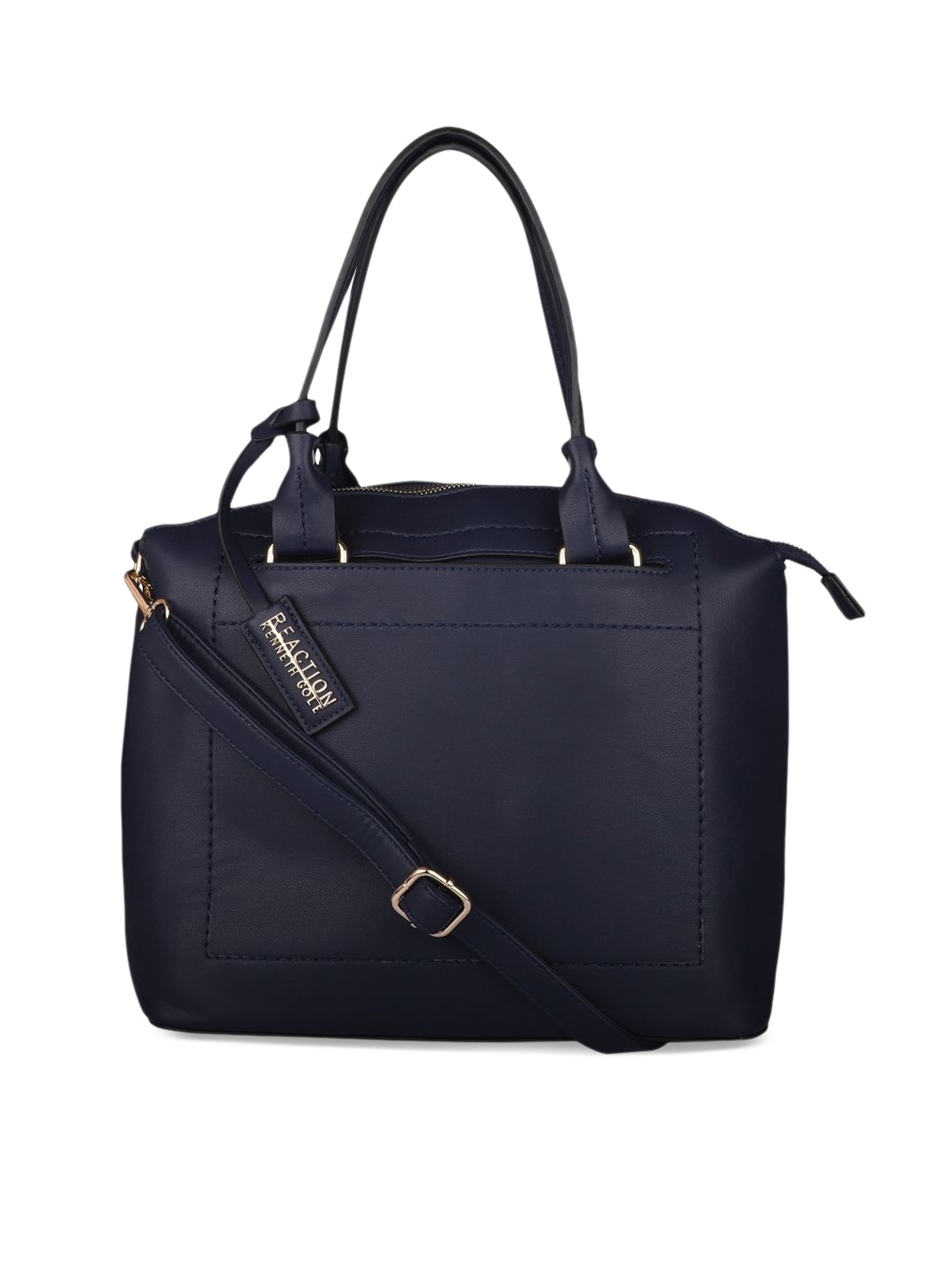 Kenneth Cole Navy Blue Solid Shoulder Bag