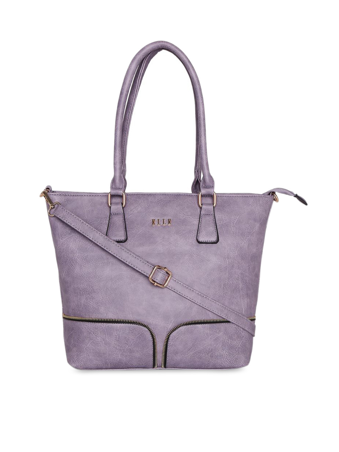 

ELLE Purple Solid Shoulder Bag