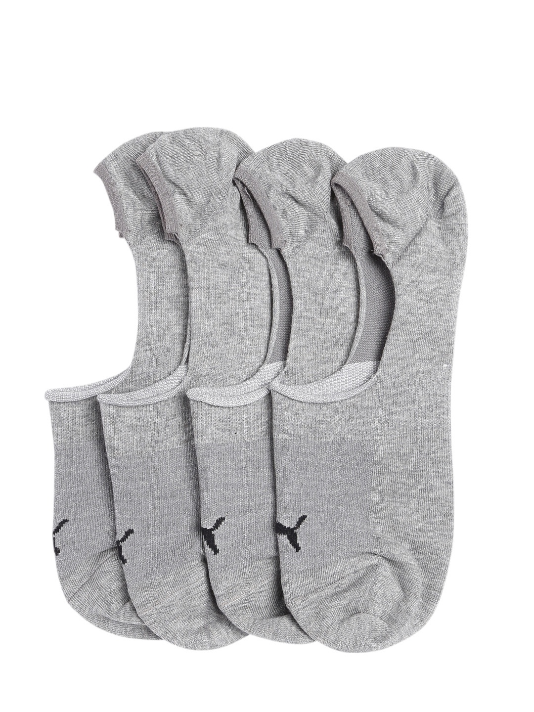 

Puma Unisex Pack of 2 Footie Shoe Liner Socks, Grey melange