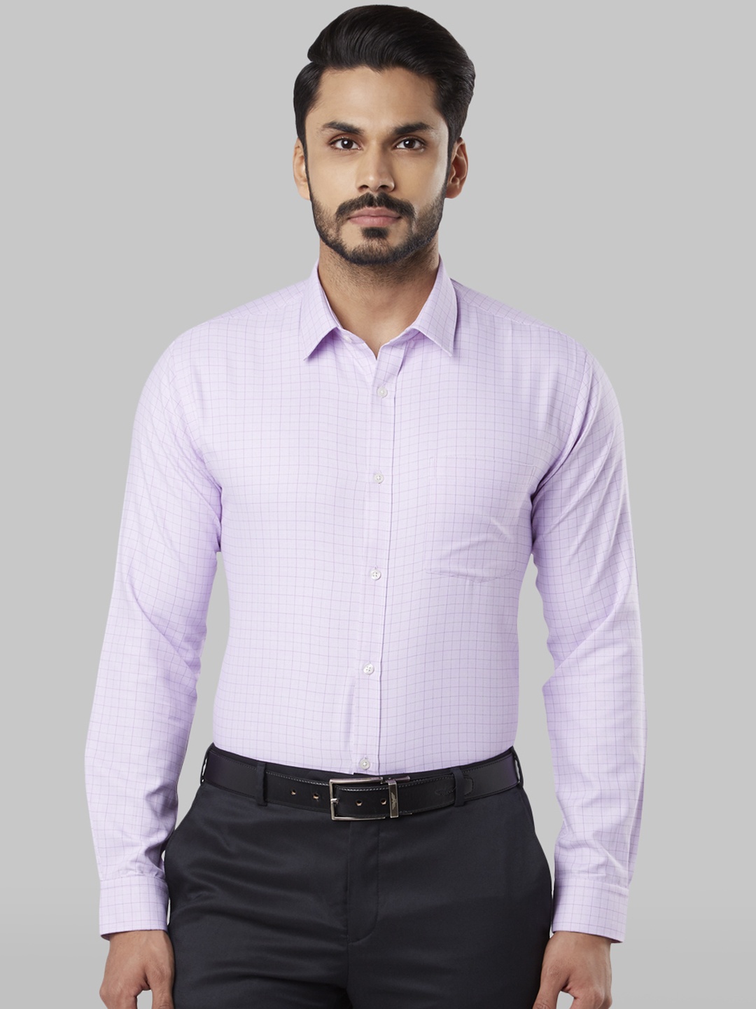 

Next Look Men Red Slim Fit Checked Formal Shirt