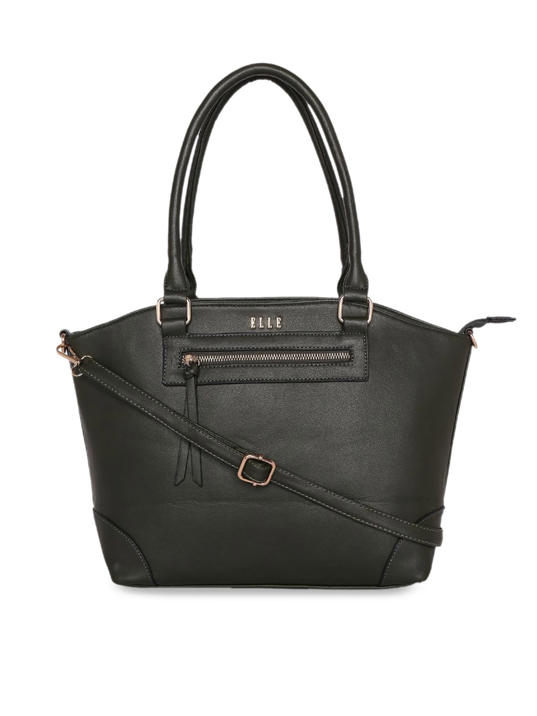 

ELLE Black Solid Shoulder Bag