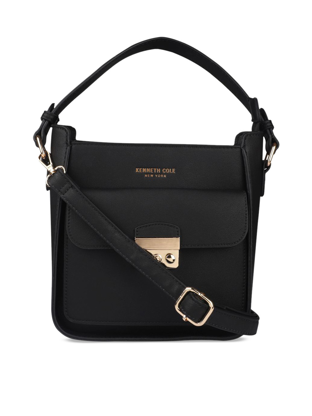 

Kenneth Cole Black Solid Handheld Bag