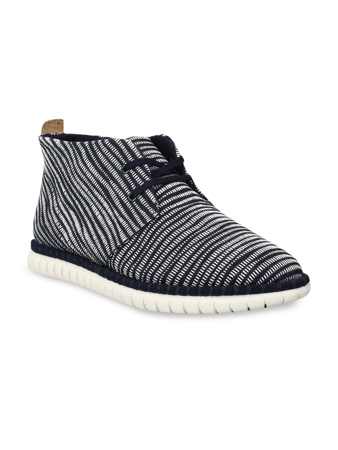 

Clarks Women Navy Blue Leather Sneakers