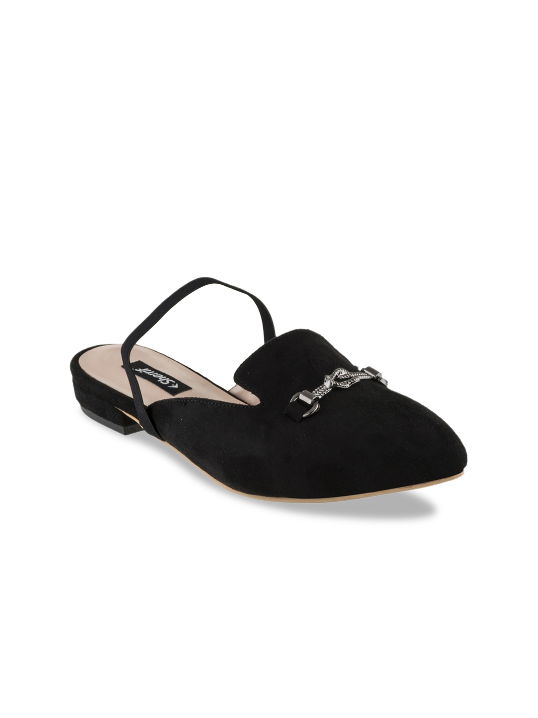 

Sherrif Shoes Women Black Solid Velvet Mules