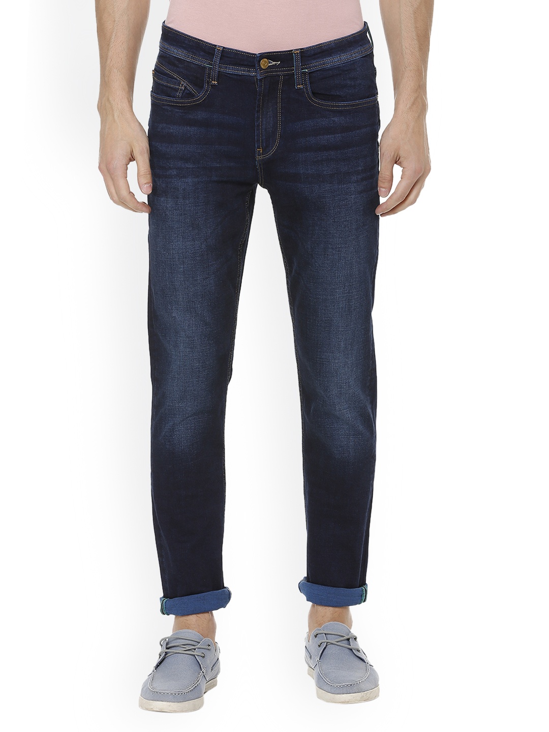 

Allen Solly Men Blue Skinny Fit Mid-Rise Clean Look Stretchable Jeans