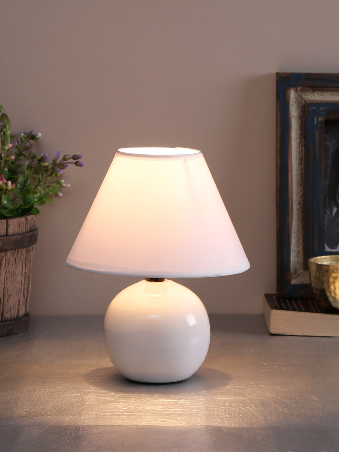 

TAYHAA White Solid Bedside Standard Table Lamp