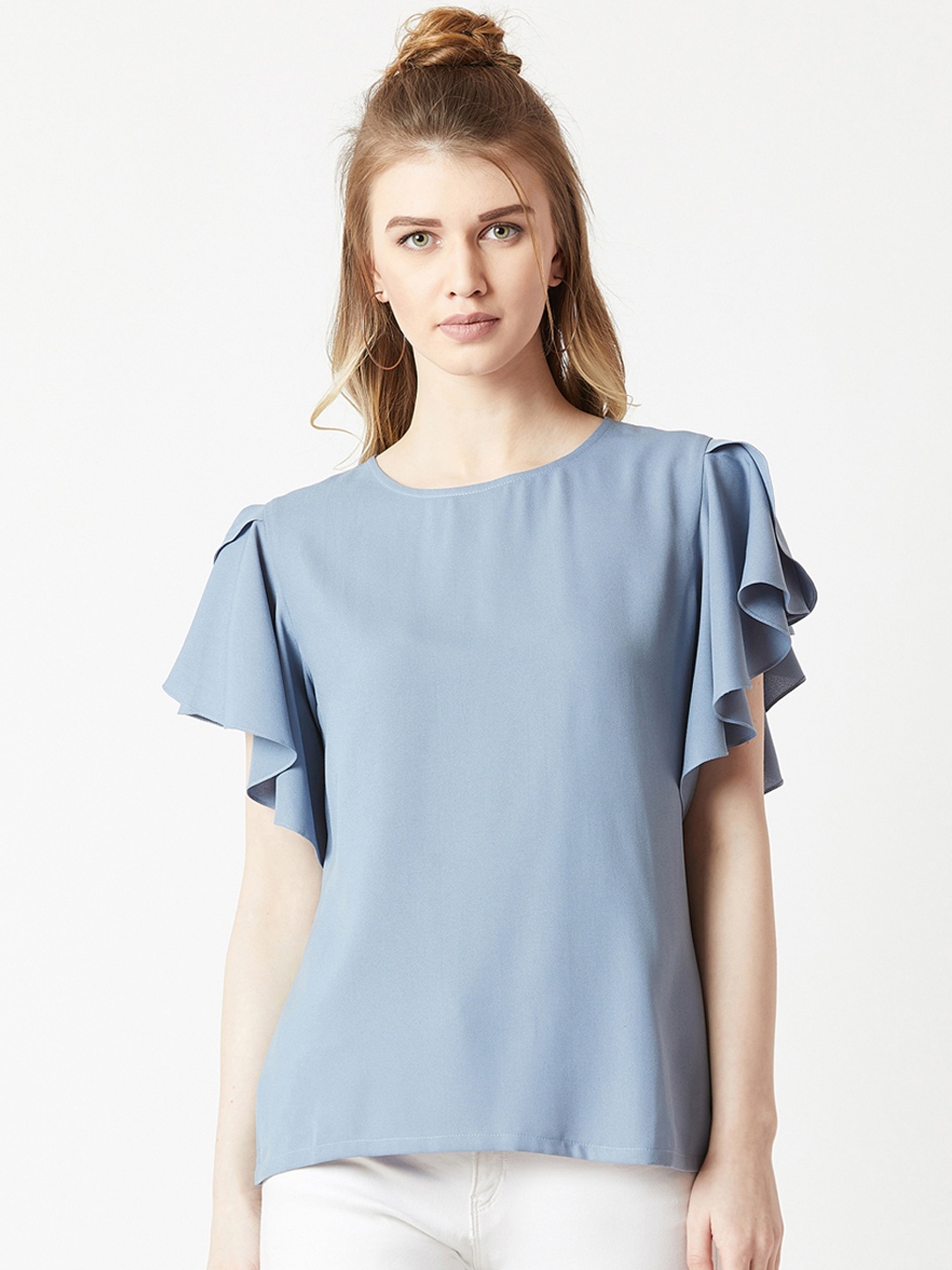 

Miss Chase Women Blue Solid Top